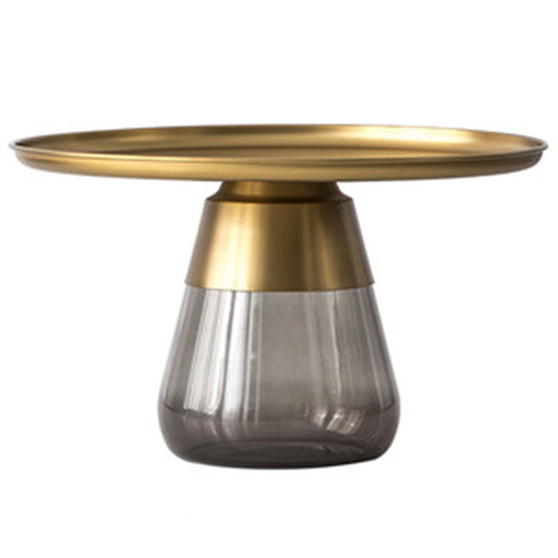 Круглый приставной стол Classico Round Grey Side Table