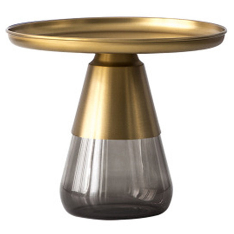 Круглый приставной стол Classico Round Grey Side Table High