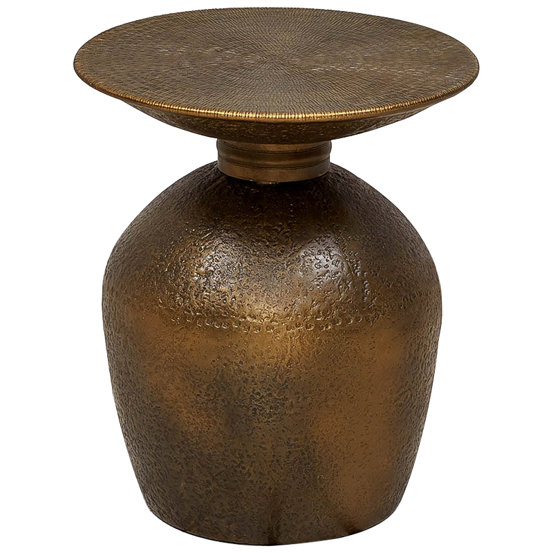 Круглый приставной столик из металла Abdo Side Table