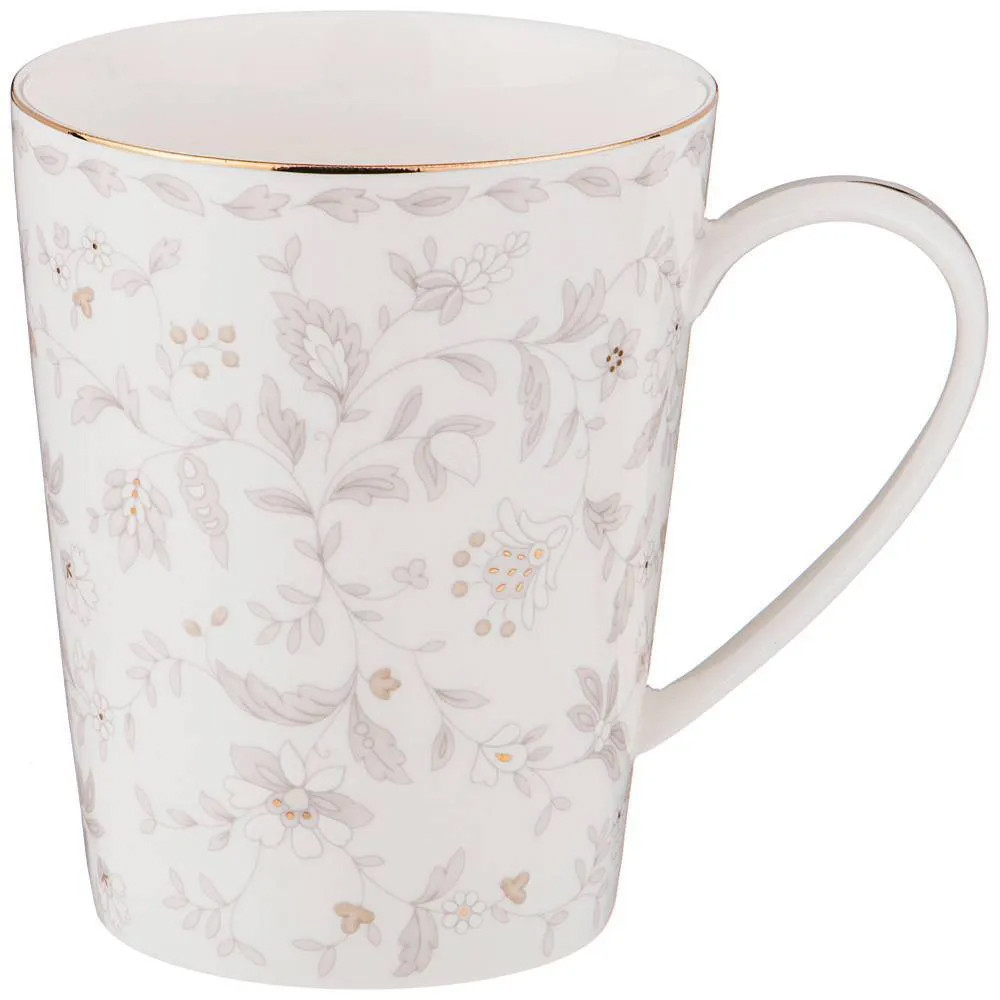 Кружка из фарфора с цветочным принтом 450 мл Floral Charm