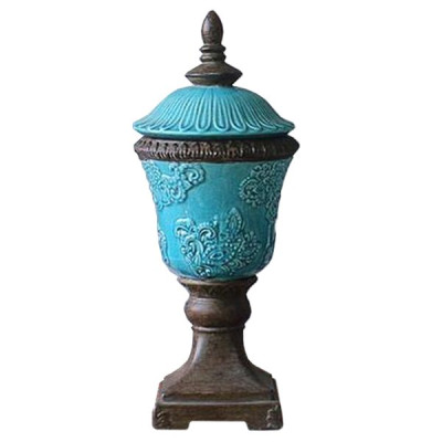 Кубок с крышкой керамика Turquoises Cup