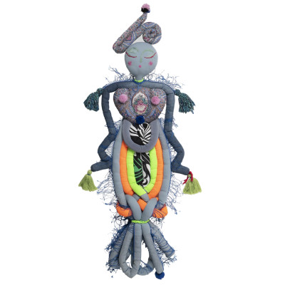 Кукла из одежды и павлопосадских платков Rusalka Blue Jeans 2