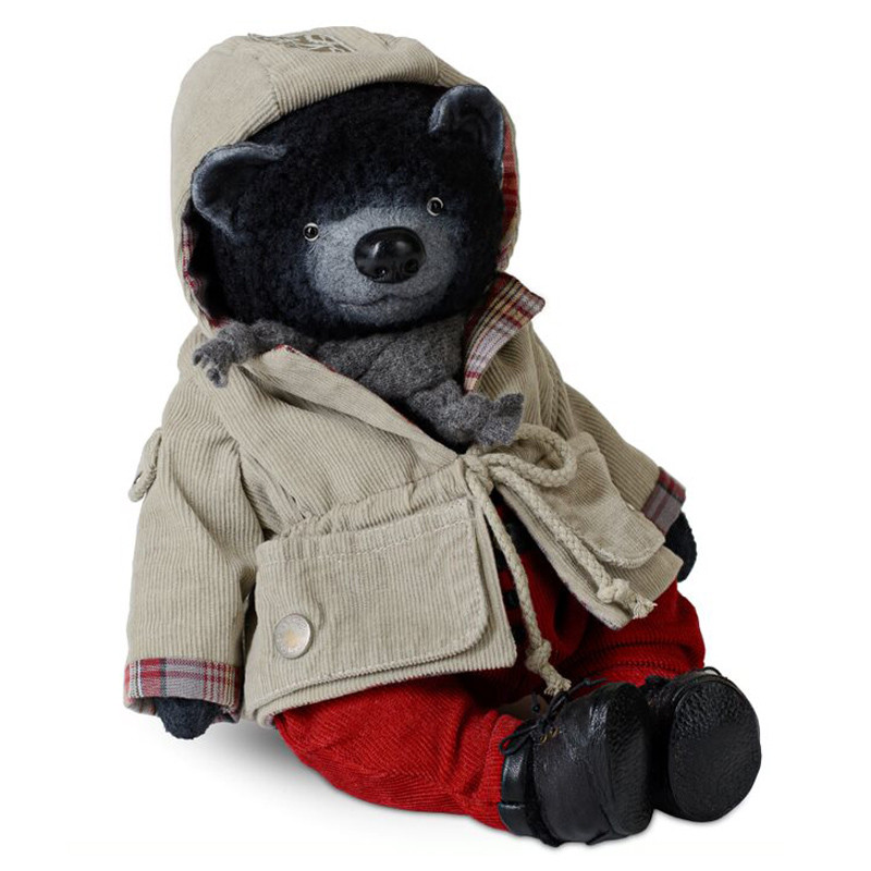 Кукла Медвежонок в плаще авторская работа Ирины Прониной