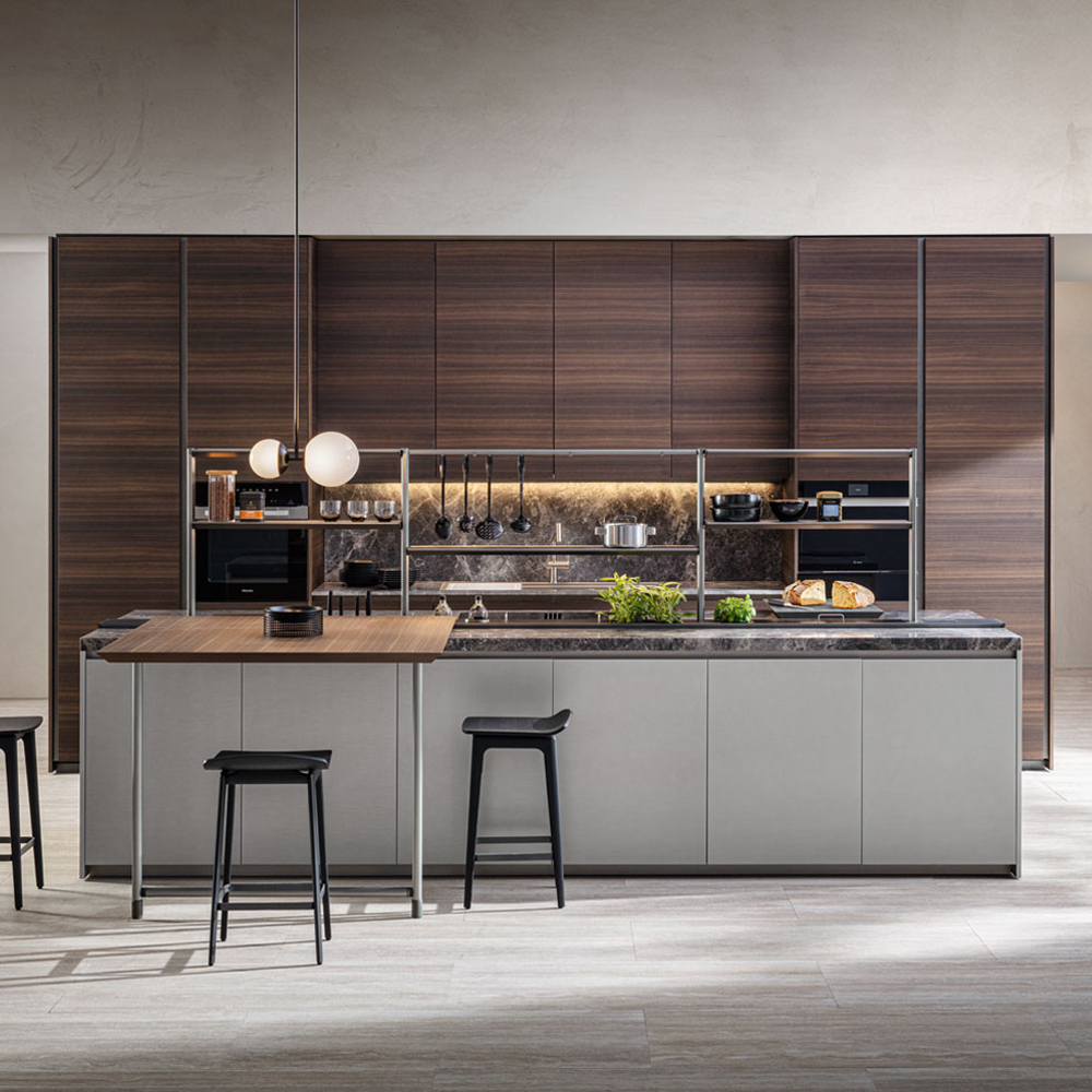 Кухонный гарнитур из камня и дерева SISTEMA XY Dada Engenereed Kitchen