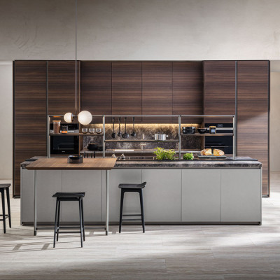 Кухонный гарнитур из камня и дерева SISTEMA XY Dada Engenereed Kitchen