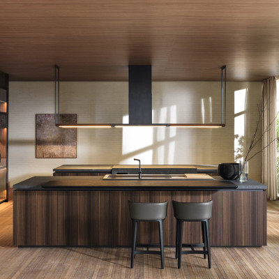 Кухонный гарнитур из массива дерева и камня HI-LINE 6 FRAME DOOR Dada Engenereed Kitchen