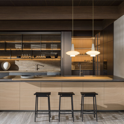 Кухонный гарнитур из массива дерева и металла HI-LINE 6 Dada Engenereed Kitchen
