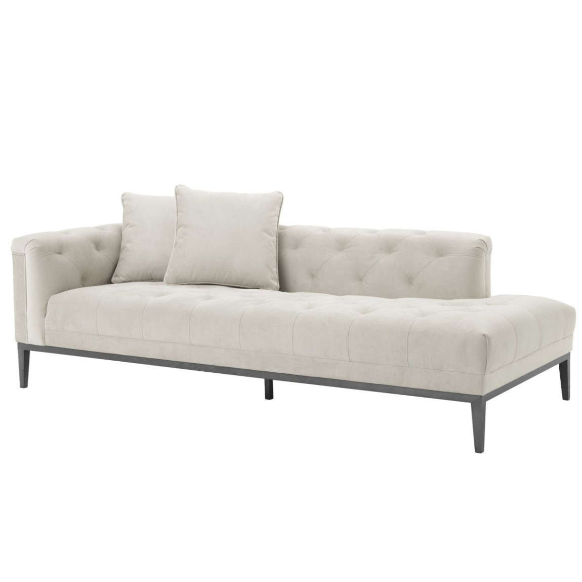 Кушетка Eichholtz Lounge Sofa Cesare Left Pebble grey