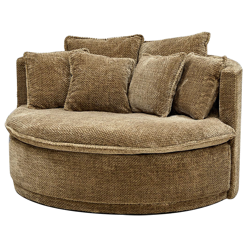 Кушетка круглая Endeavor Chair Коричневая