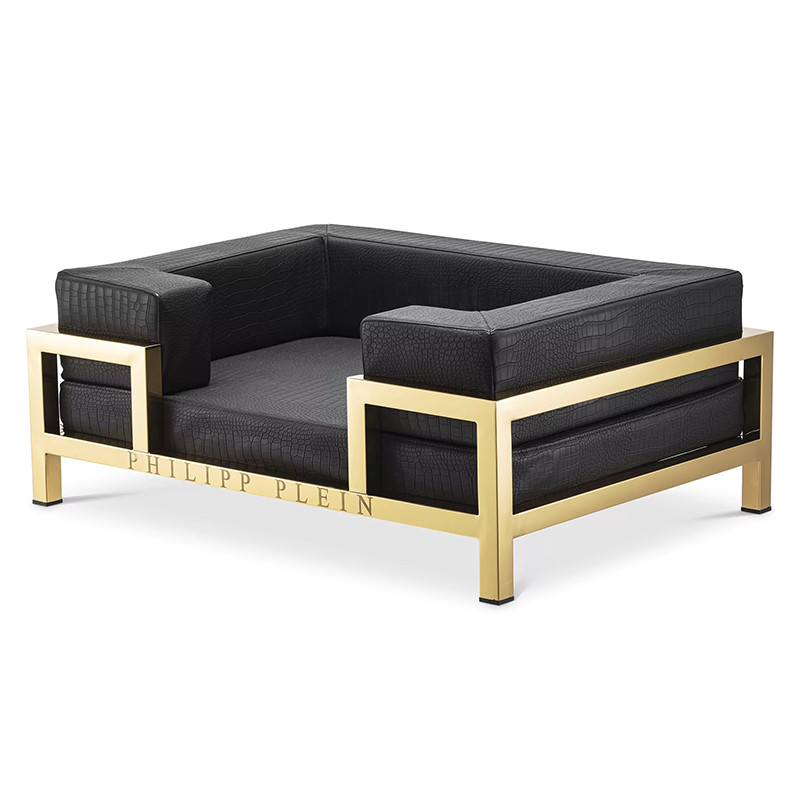 Лежанка для домашних животных Dogbed High Conic Limited L Gold