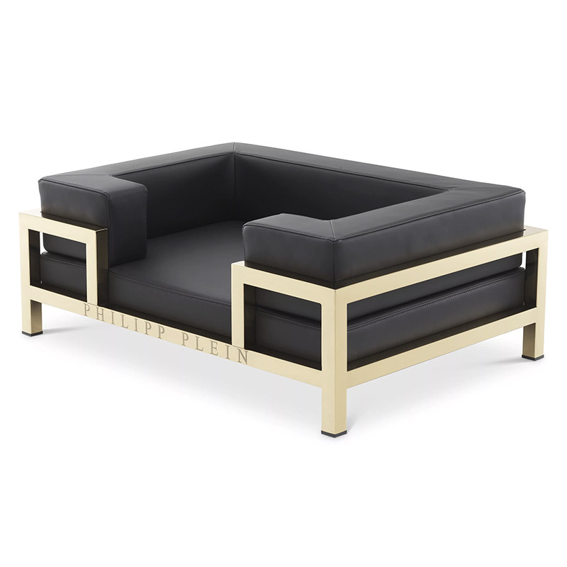 Лежанка для домашних животных Philipp Plein Dogbed High Conic L Gold