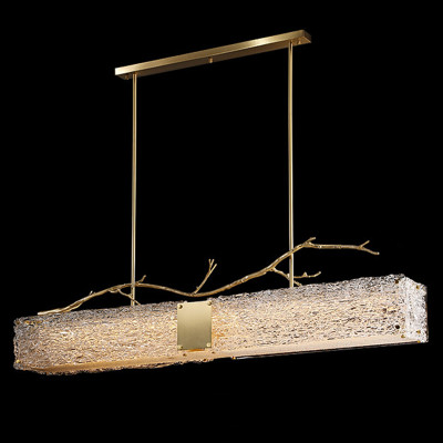 Линейная люстра Golden Branch Glass Chandelier
