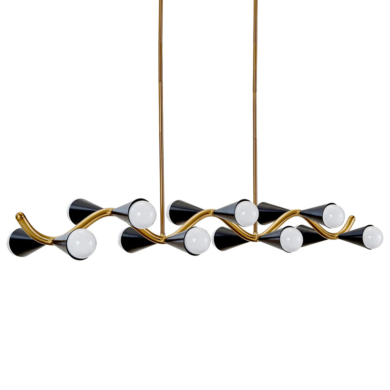 Линейная люстра Jonathan Adler CARACAS WAVE CHANDELIER