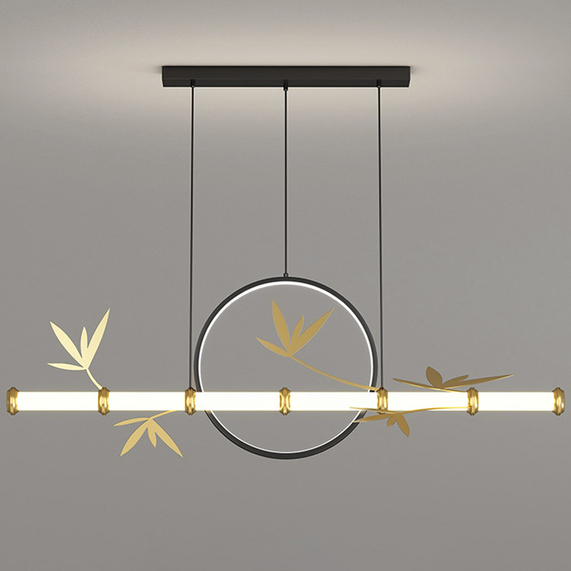Линейный Светильник в Японском стиле Бамбук Japanese Style Linear Bamboo Lamp