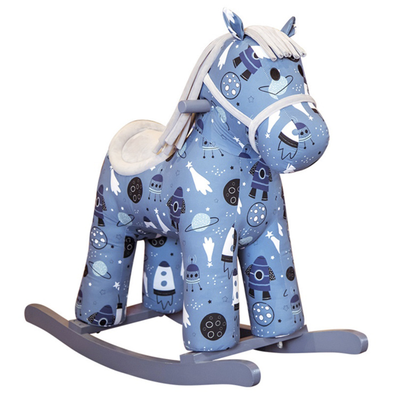 Лошадка-качалка голубая John Pony