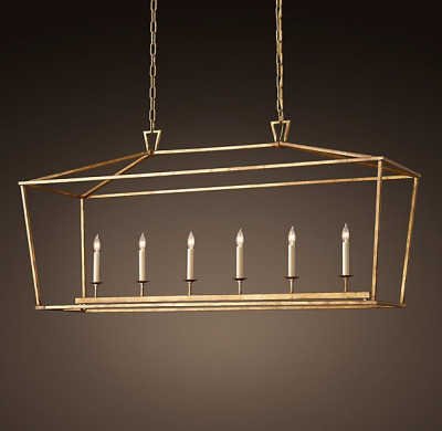 Люстра 19th C. English Openwork Linear Pendant Bronze