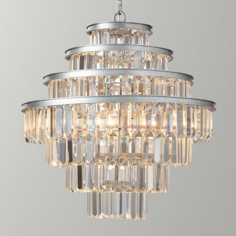 Люстра Alaine Crystal Large Pendant Silver