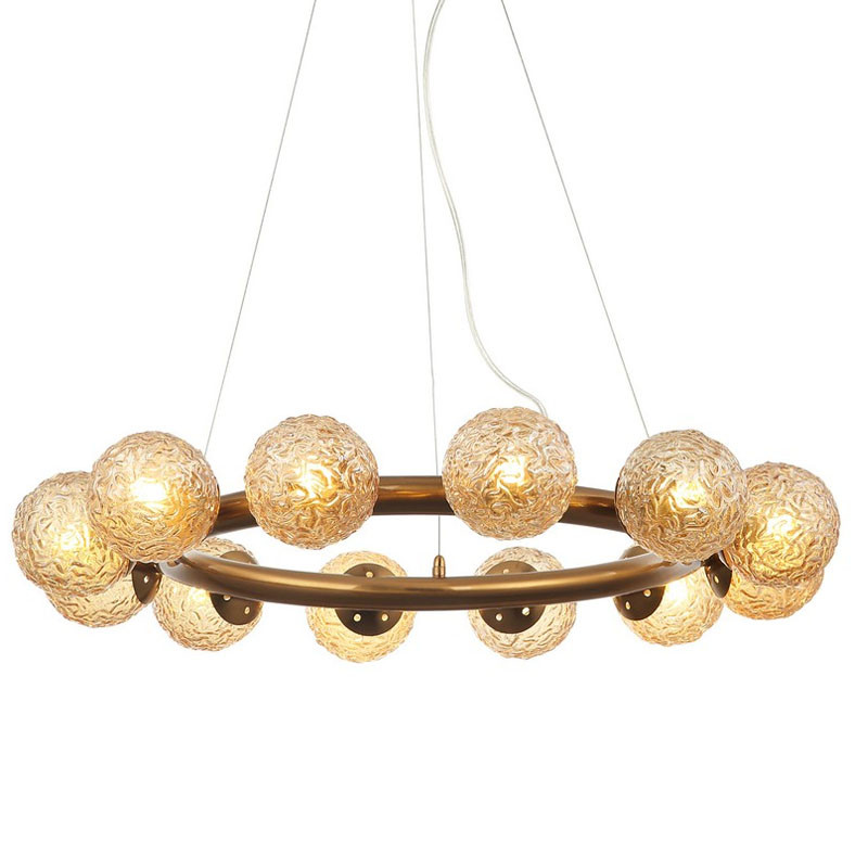 Люстра Big Spinnin с Янтарными Плафонами