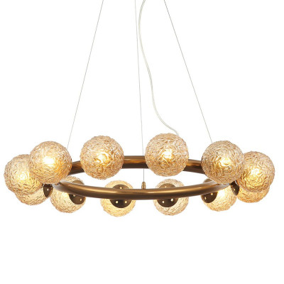 Люстра Big Spinnin с Янтарными Плафонами