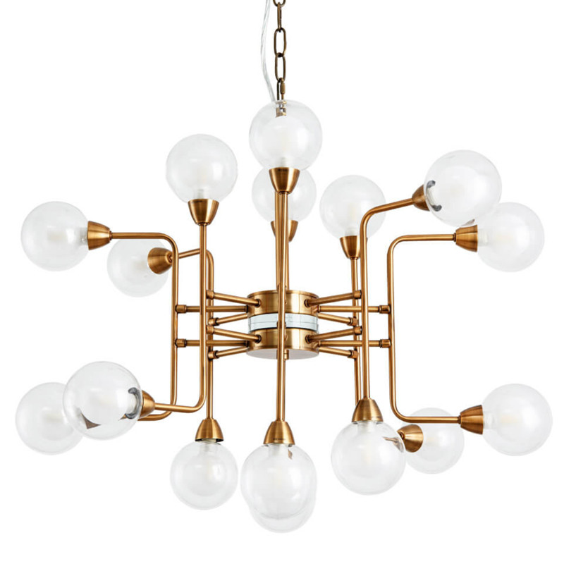 Люстра Bistro Globe Milk Chandelier 16