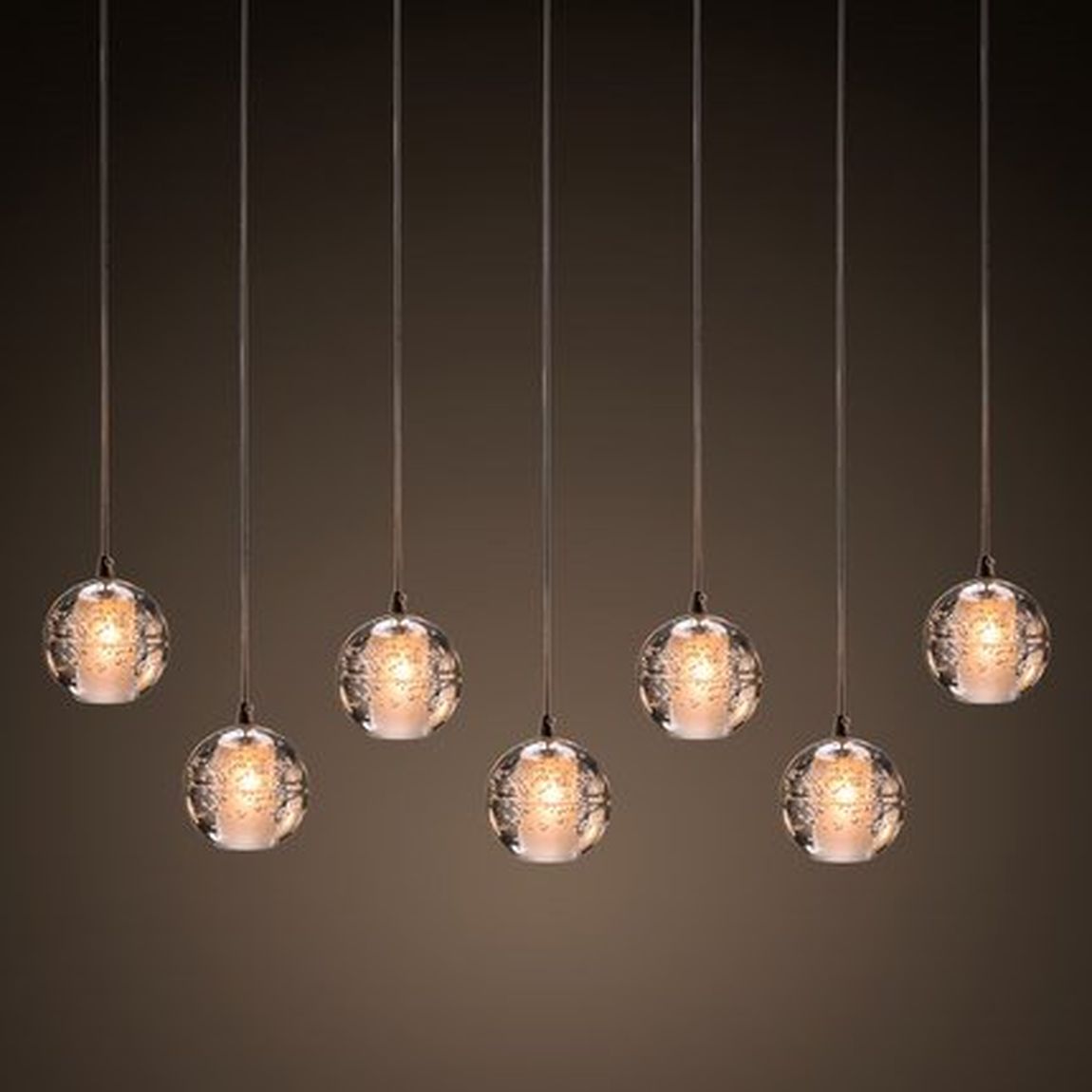 Люстра Bocci 14.7 Led Crystal Glass на прямоугольной планке