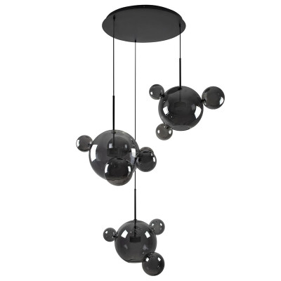 Люстра Bolle Circular Chandelier 14 BUBBLE Giopato & Coombes smoky