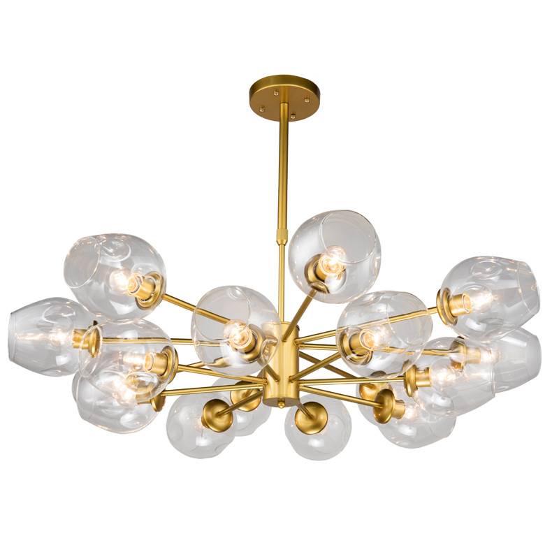 Люстра Branching Bubble Chandelier gold 16