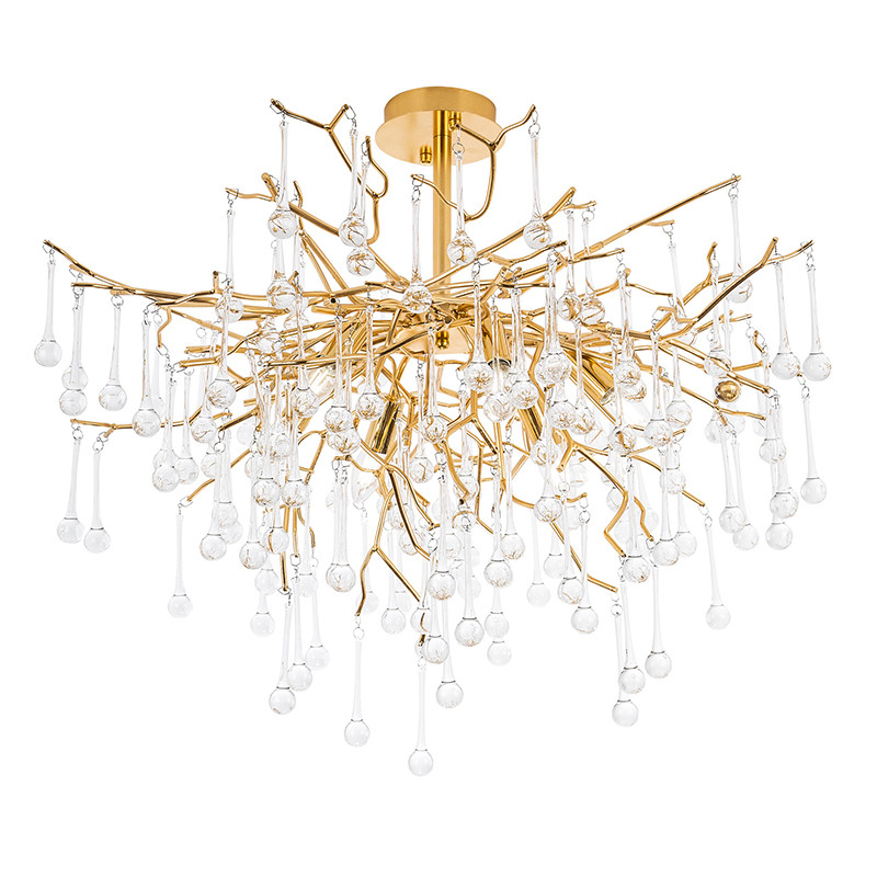 Люстра Breeze Gold c хрустальными подвесками