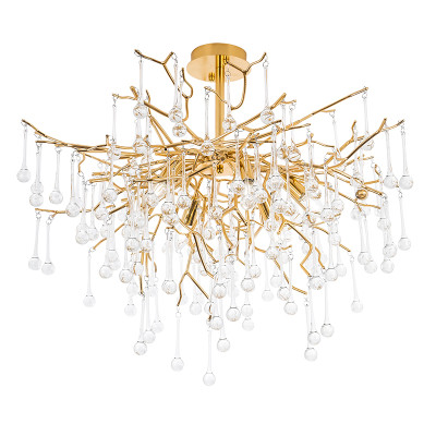 Люстра Breeze Gold c хрустальными подвесками