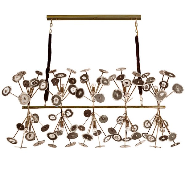 Люстра Burst Chandelier Natural Agate Line