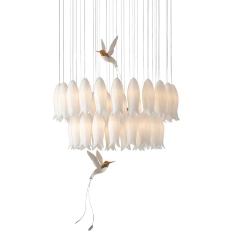 Люстра c Птичками Колибри Sagarti Pendant lamp ALBA Flowers & Birds