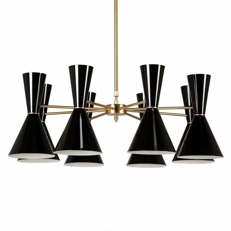 Люстра CAIRO Chandelier 8 Arm black