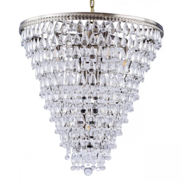 Люстра Clarissa Glass Drop Pendant 61 Nickel