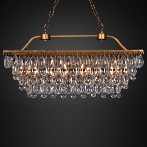 Люстра Clarissa Glass Drop Quadro