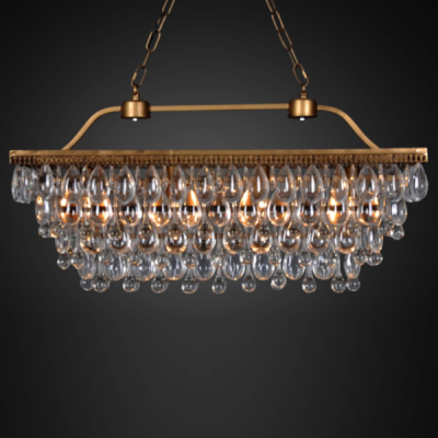 Люстра Clarissa Glass Drop Quadro