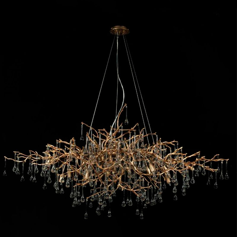 Люстра Crystal Drops Gold