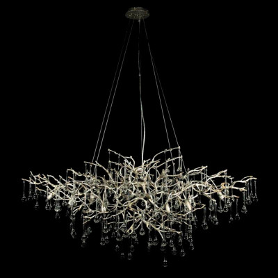 Люстра Crystal Drops Silver 125 см