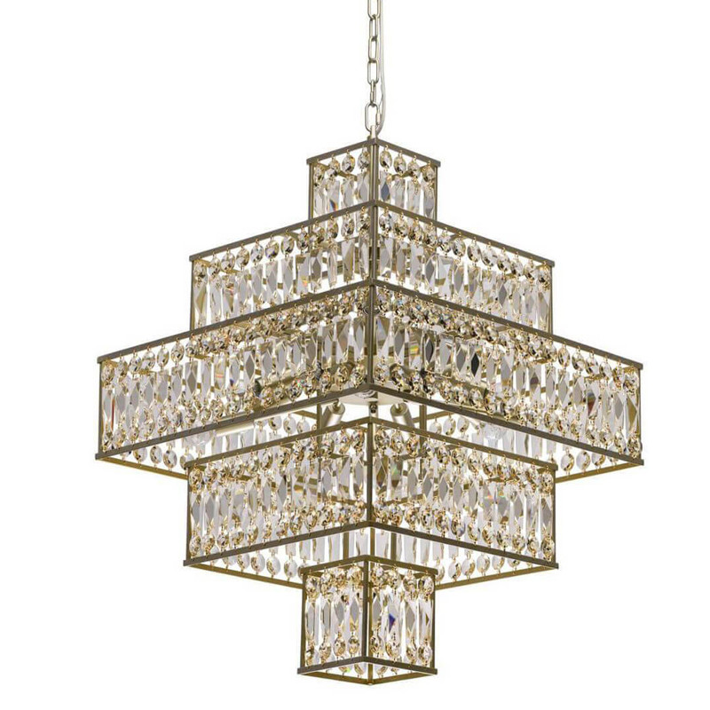 Люстра Crystal Inserts Lamp amber 16