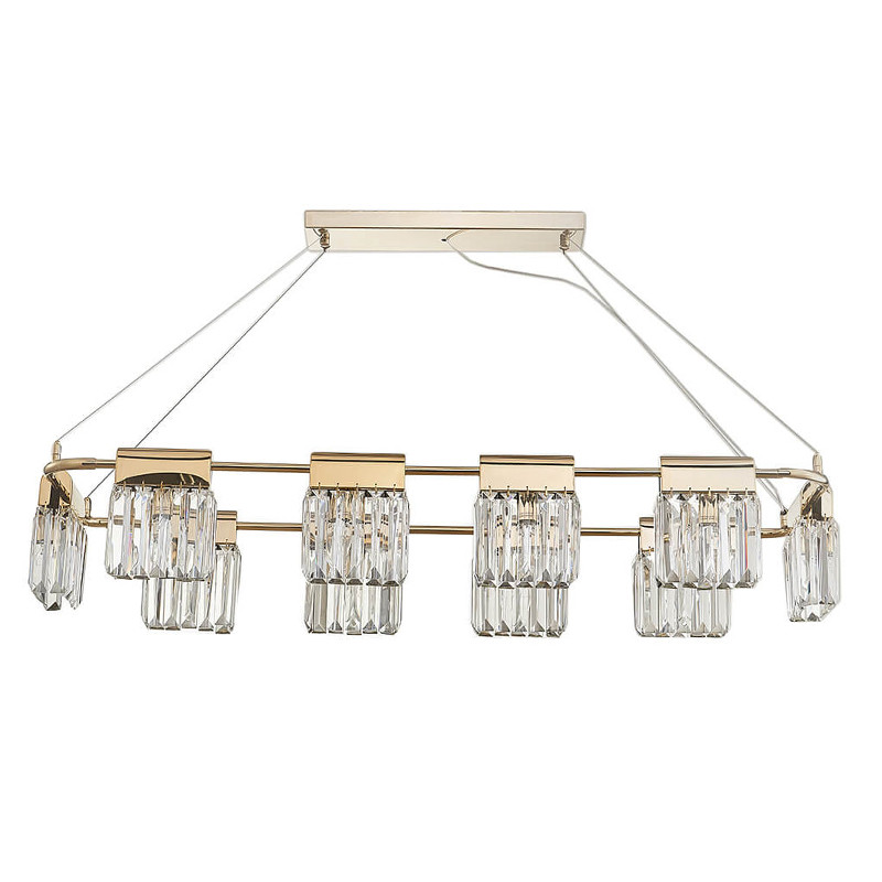 Люстра Crystal Pendants gold 10