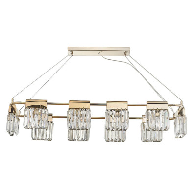 Люстра Crystal Pendants gold 10