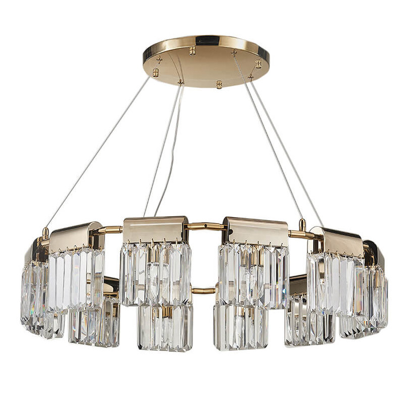 Люстра Crystal Pendants gold 12