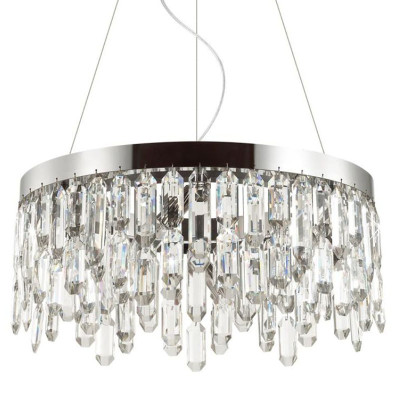 Люстра Crystal Polyhedrons Round Chrome