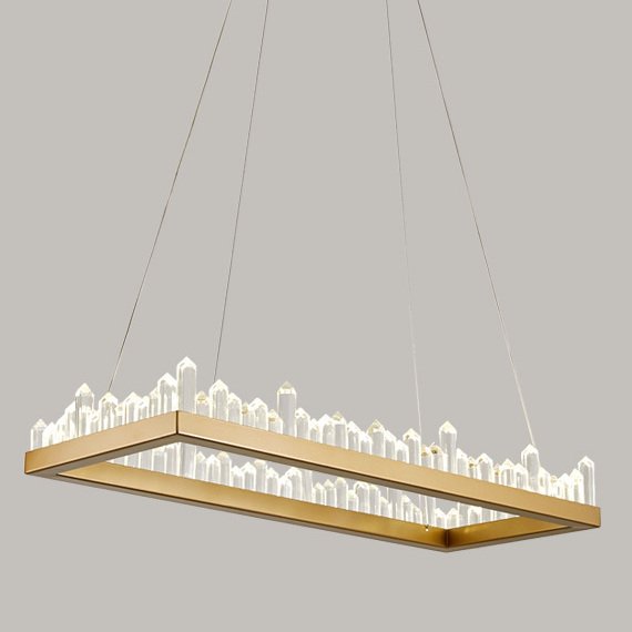 Люстра Crystal Rock Rectangle Chandelier
