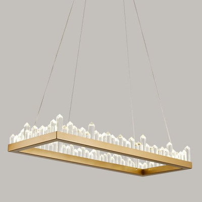 Люстра Crystal Rock Rectangle Chandelier