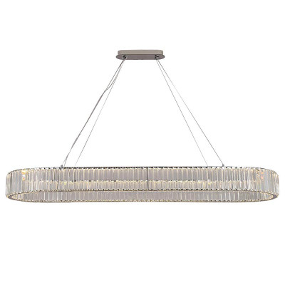 Люстра Crystal Shine Linda Oval Chrome Chandelier