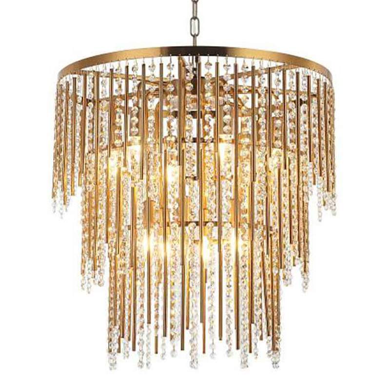 Люстра Crystal Wind Chimes Bronze Chandelier