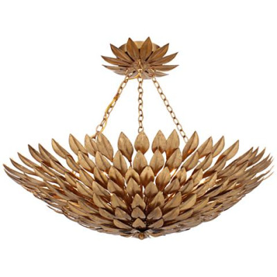 Люстра Crystorama Broche plumage Antique Gold CHANDELIER