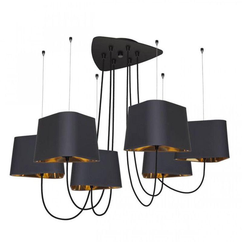 Люстра Designheure Lighting Black 6 плафонов
