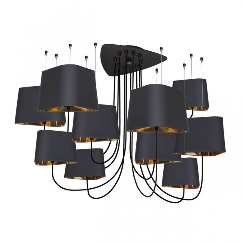 Люстра Designheure Lighting Black Grand Nuage10 плафонов