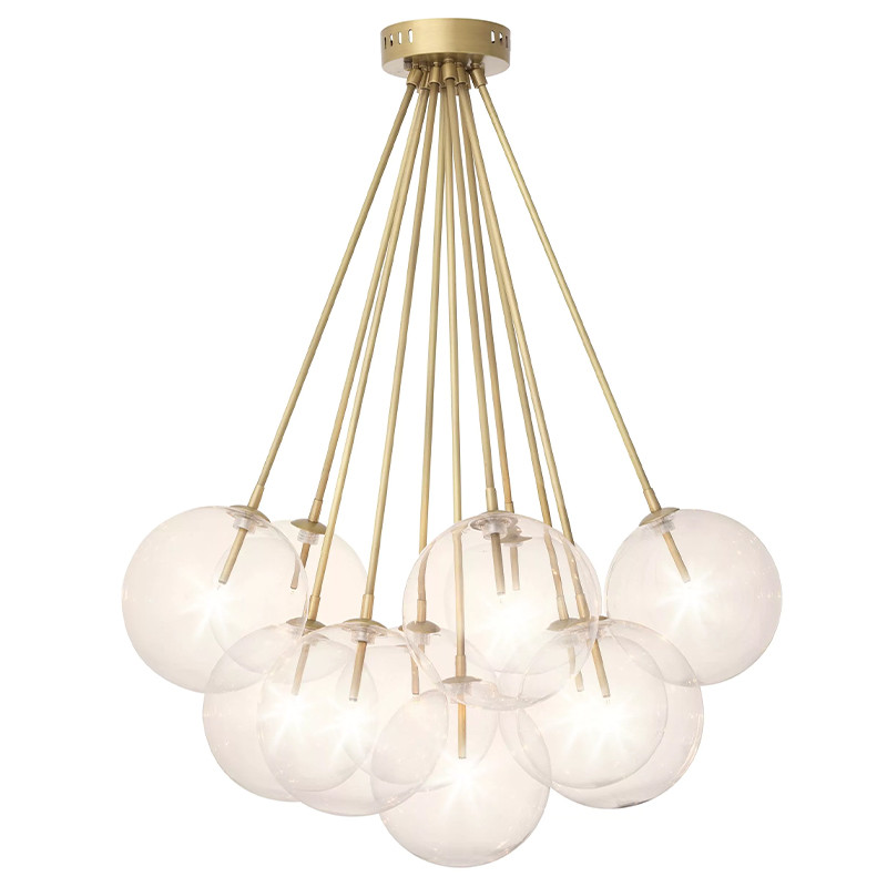 Люстра Eichholtz Ceiling Lamp Molecule Brass